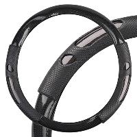 Оплетка экокожа комбинированная Glamour-8, M (37-39 см), Черная, шт. SKYWAY S01102490