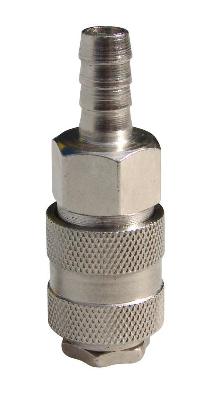 Разъем быстросъемный металл - штуцер d 10 , (М) (елка под трубку ПВХ)  