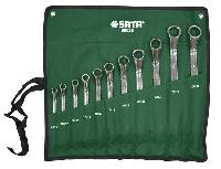 Ключи накидные ( 11 предметов) 8-27 мм, тканевый чехол, к-т  09028  SATA 