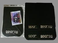 Брызговики плоские большие (440*280) черные, надпись SPARCO/ SPEED&GO (4 шт), к-т   (1/25) 