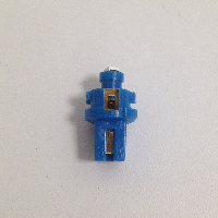 Светодиод T 5 12V BLUE 1SMD(с патроном) BAX8.7D WITH CAP (Mаяк) (12T5/P8.7-B/1SMD)