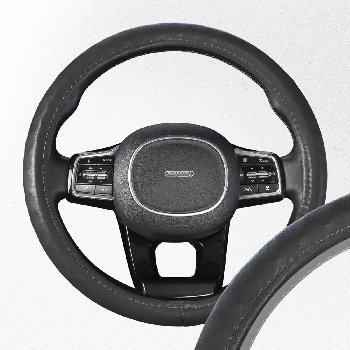 Оплетка экокожа Top-10 M (37-39 см) Серая  S01102495  SKYWAY 