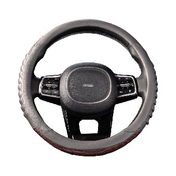 Оплетка экокожа, вставки под дерево Wood-5, M (37-39 см) Cерая , шт. SKYWAY S01102152