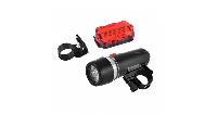 Фонари вело диодные, набор 2 предмета (фара передняя круглая 5 LED + фонарь задний),  к-т  SH-303