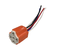 Колодка с проводом для реле 4/5конт  керамика/изоляция  (1/20)