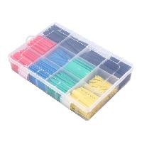 Кембрики термоусадочный Ассорти набор (530шт) пластиковый пенал, к-т