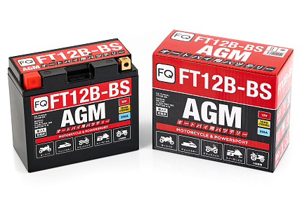 АКБ МОТО 12В, 10 А/ч   FT12B AGM   150*70*130 мм  (1/4) FQ