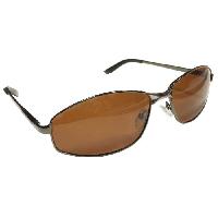 Очки водителя поляризационные, оправа металл черный, темные линзы "SunDrive" (024)