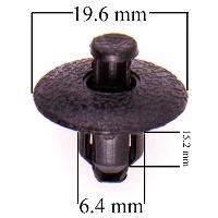 Пистон крепежный TOYOTA Chaser/Cresta/Crown (OEM 9046707117), шт  S05601068 (уп 25шт)