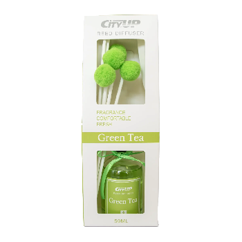 Ароматизатор жидкий флакон/палочки GREEN TEA, 50мл CA-361, CityUp (1/12)