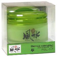 Ароматизатор на панель гелевый банка стекло Ароматный Фэн-шуй Ветка сакуры, 60 мл FSL- 17 (1/40)