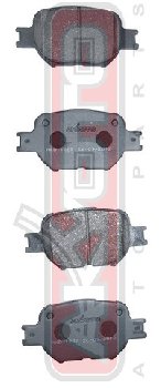 PF-1430/1442 Тормозные колодки Akyoto AKD-1287 T. MARK 2/MARK 2 BLIT GX110/JZX110 2000-2004 FR