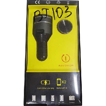 Bluethooth / USB /зарядка / 12V 2.4A /гарнитура  BT-103, черный