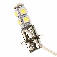 Светодиодная лампа H 3 24V  9 SMD WHITE Pk22s (5050) (блистер) (Mаяк)(24 H3-W/9 SMD/3CHIPS/BL)