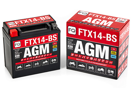 АКБ МОТО 12В, 12 А/ч   FTX14 AGM   150*87*146 мм  (1/4) FQ