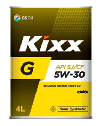 Масло моторное GS Oil Kixx G  5w30 SJ, 4L  (1/4)  SemiSynt  Метал уп