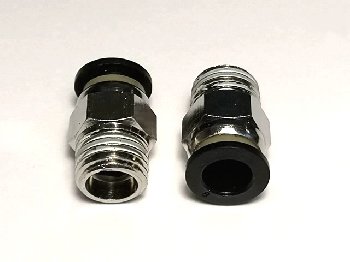 Фитинг переходной PC (прямой) d  8мм, наружняя резьба  М12*1,25  (уп.10шт)