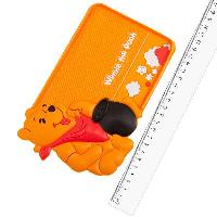 Коврик на панель плоский 205*125мм, оранжевый, картинка Винни Пух SKYWAY