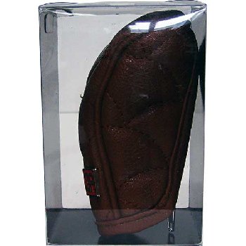 Чехол на ручку КПП кожа, молния P052P коричневый