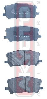 PF-1497 Тормозные колодки Akyoto AKD-1497  FR