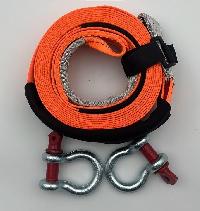 Трос ленточный  5т,  5м,  2 шакла, оранжевый, в сумке, TCS11-5T-5M