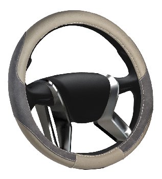 Оплетка AZARD Senator Michigan L (d 39-41см) экокожа-замша, серо-бежевая (OPLS0306), шт.