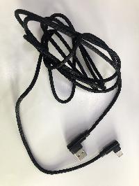 Кабель USB для зарядки iPhone, угловой L 1.5 метра, черный