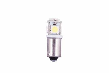 Светодиод T 8 12V WHITE  5SMD BA9S (Маяк) (12T8-W/5SMD)