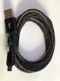 Кабель USB для зарядки Android, L 1.5 метра, серая ткань