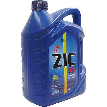Масло моторное ZIC X5 Diesel 10w40 CI-4,  6L (уп 3 шт)  п/синт диз