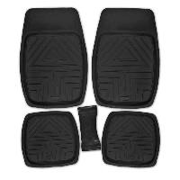 Коврики Полиуретан 5 пр (п:70*49см,з:49*49см,с:26*60см) ванночки, Rain-5, Черный, к-т S01702056(1/4)