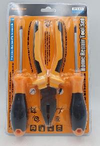 Инструмент бытовой (  3 предмета) плоскогубцы, отвертка+, отвертка- (150 мм) блистер, к-т (23603)