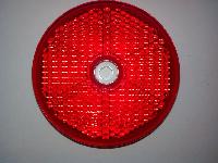 Катафот круглый красный, D 6,5 см, крепление под болт