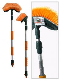 Щетка для мойки (под шланг) телескопическая  88-140см, с клапаном Li-Sa (LS017) (1/12)