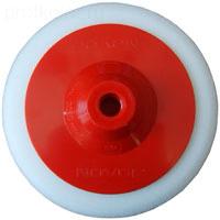 Губка полировальная (тип A) жесткая белая D 125мм, под резьбу М 14, NOVOL (39800) 