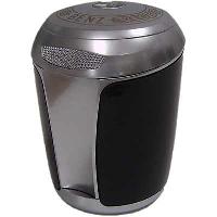 Пепельница-стакан пластик, синяя подсветка крышки, MersedesBenz, черная металлик,  HP293 BK