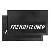 Брызговик плоский на длинномер задний  590*360*5мм, черный, надпись FREIGHTLINER (2 шт), к-т 