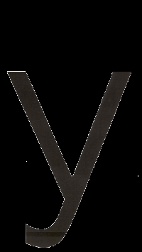 Наклейка-дубль номерного знака БУКВА У  (18*33 см) наружная