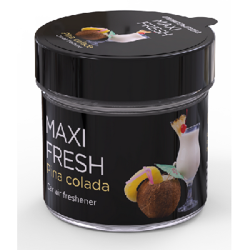 Ароматизатор на панель гелевый банка пластик PINA COLADA, 100 гр MAXIFRESH  CMF-111 (1/24)