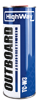 Масло 2-тактное HighWay 2Т OUTBOARD TC-W3, 1л. минерал (1/12)