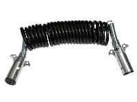 Кабель спиральный тягач-прицеп, ЕВРО, длина 7,5 метров, с пружиной