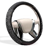 Оплетка экокожа-стразы Mona Liza Galaxy M (37-39см) черный, стразы серебро (OPLM1201), шт. AZARD