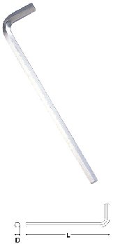 Шестигранник с шаром (сложный)  7 мм, длина L155 мм,  81113 SATA  (1/6)