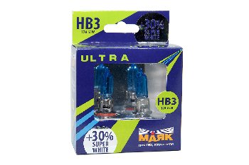 Лампа галогеновая HB3 12V 65W P20d Super White+30 (89005SW+30) 2шт, к-т  Маяк  