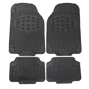 Коврики Резина 4 пр (п:65*45см,з:32*45см) Стандарт 008, Черный, к-т   SW  S01704008  (1/6)