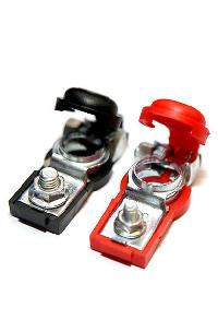 Клемма АКБ стальная, крепление-болт М6, с изоляцией, к-т  BT-4  (EuroType1)