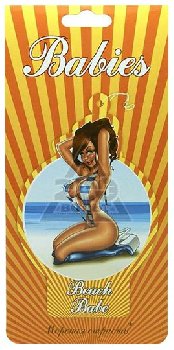 Ароматизатор подвесной пластина Babies Beach Babe Морская свежесть BBS-05   (уп. 5 шт.)