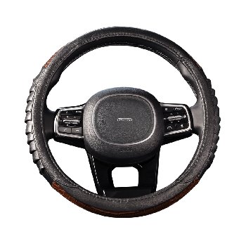 Оплетка экокожа, вставки под дерево Wood-5, M (37-39 см) Черная , шт. SKYWAY S01102171