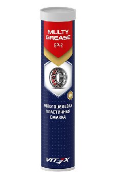 Смазка литиевая многоцелевая MULTY GREASE EP-2, 400мл (туба под шприц) VITEX  (уп.12 шт.)