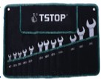 Ключи рожковые ( 16 предметов ) 6-36 мм, тканевый чехол, к-т 09516 TStop